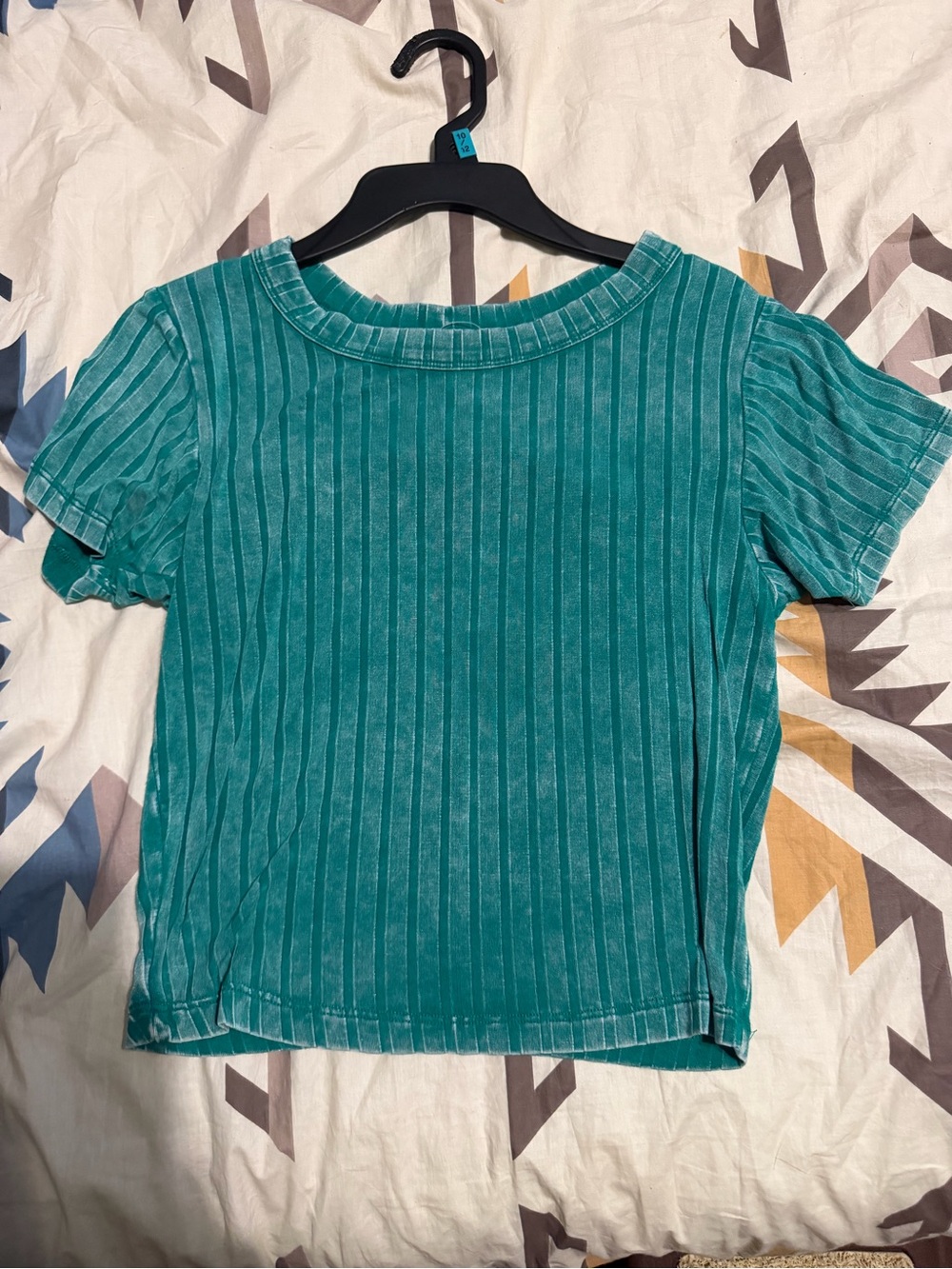Green crop top